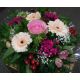 Bouquet rond en camaïeu rose