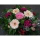 Bouquet rond en camaïeu rose